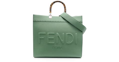 fendi green tote bag.